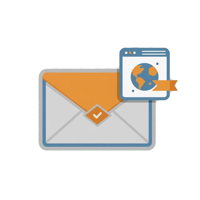 An email address on your own domain name