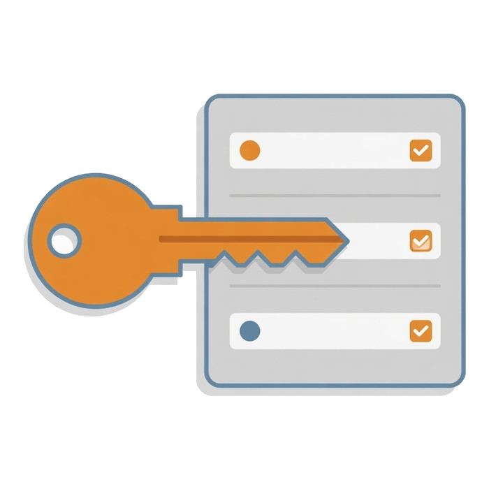 Licence keys being issued and tracked in a list