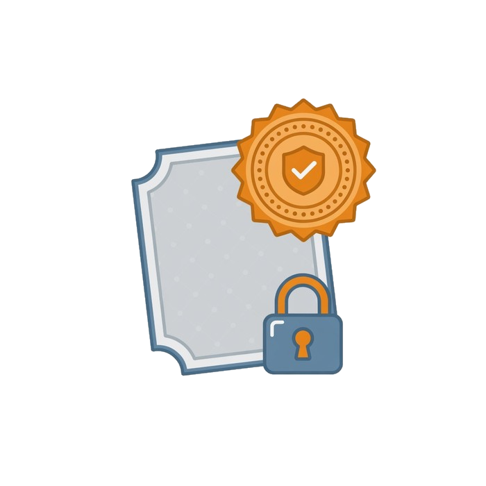 An SSL certificate issued for a domain