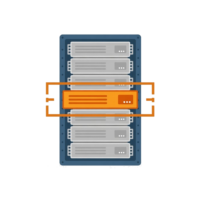 A single isolated slice of a server allocated to one tenant